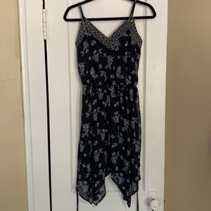 Xhilartion blue floral dress tags on